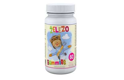 Železo Gummies 60 pektinových bonbónů